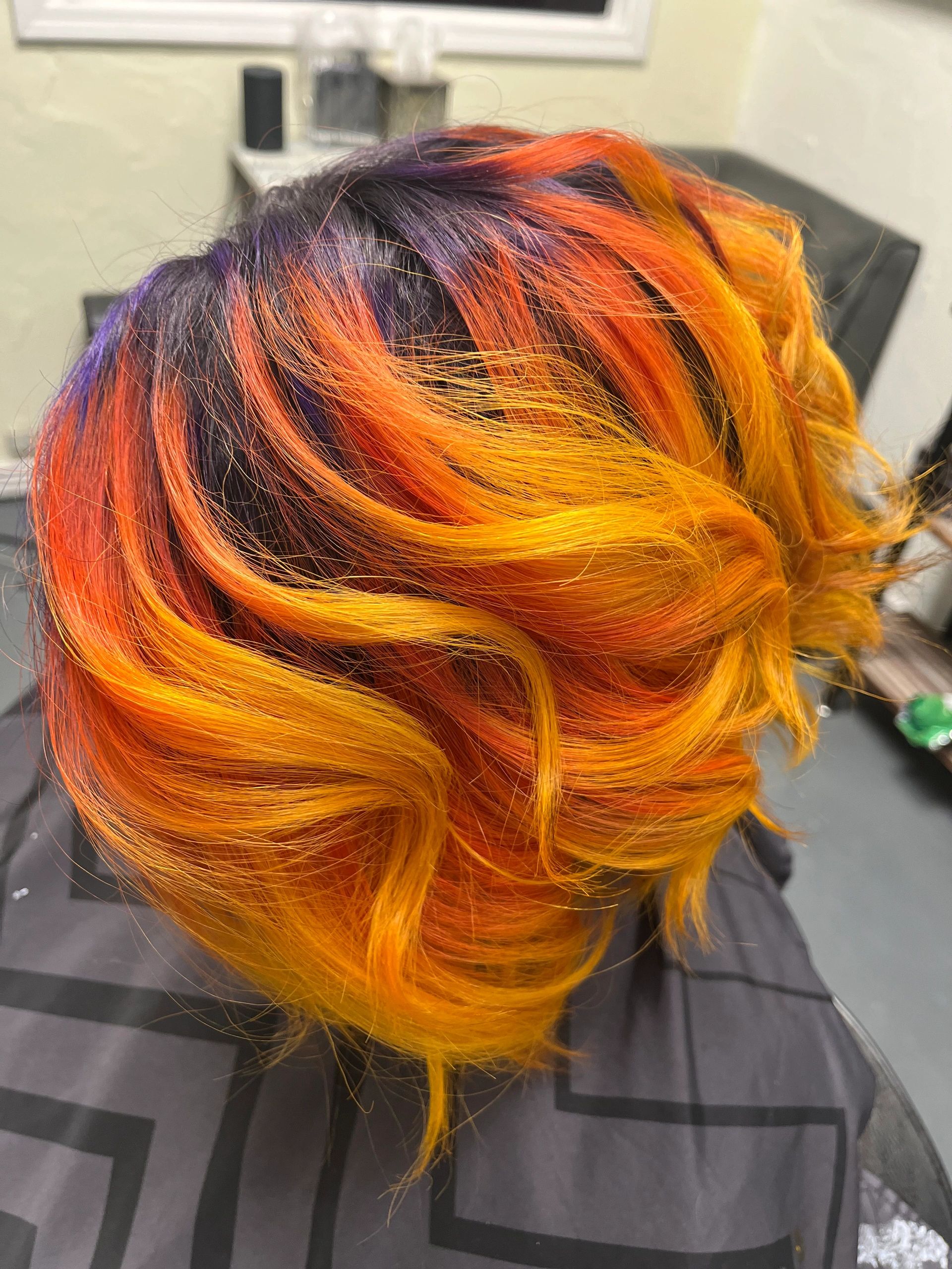 Colorful ombre wig