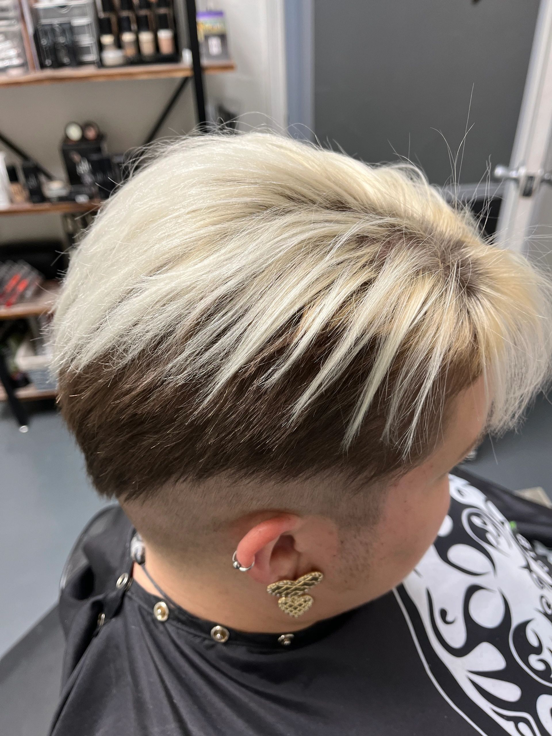 Short textured haircut